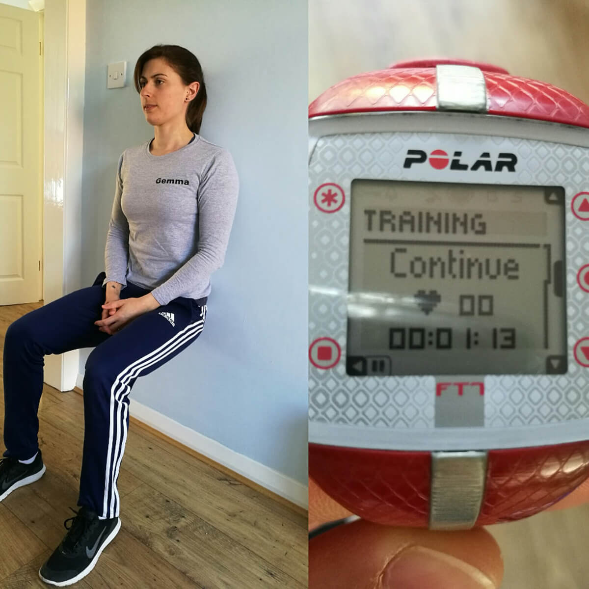 Challenge How long can you hold a wall squat for?